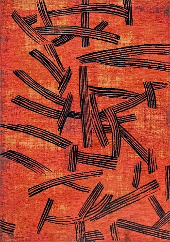 Kanji Ginger Chocolate vloerkleed