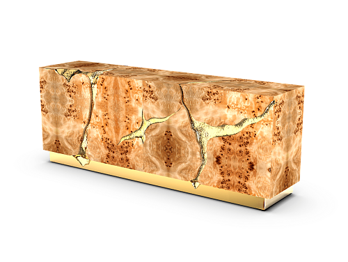 Fissure populier dressoir