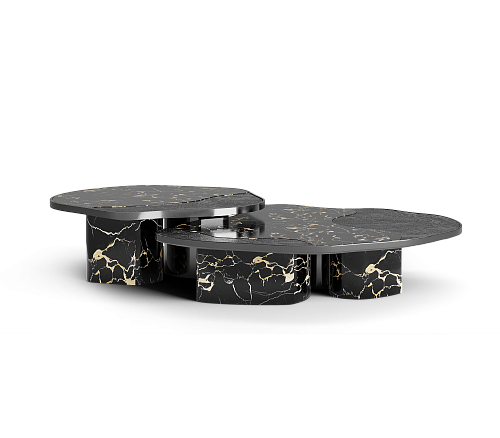 Athena Portoro marmer & onyx tafelset