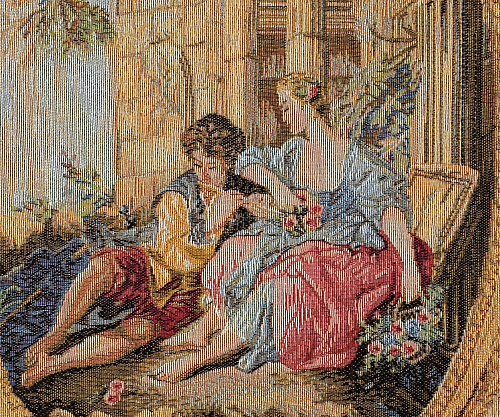 Tapisserie murale Sérénade style François Boucher