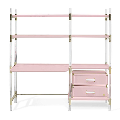 Puzzel roze bibliotheek