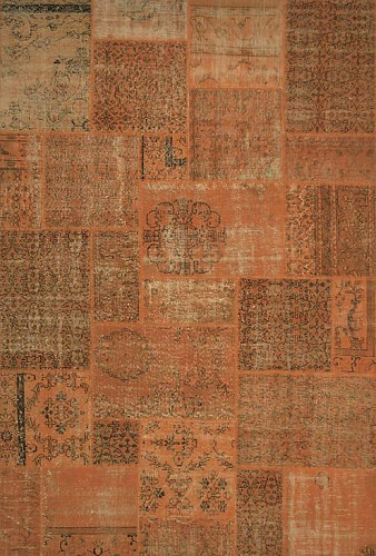 Tapis patchwork orange
