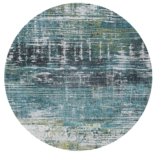 Tapis rond Nassau Red