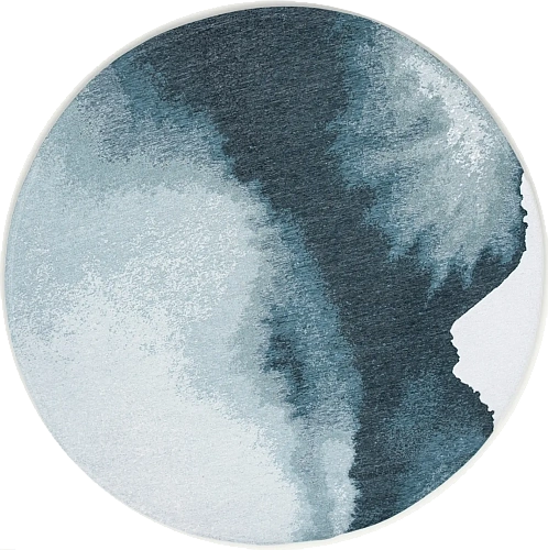 Tapis rond Palm Green
