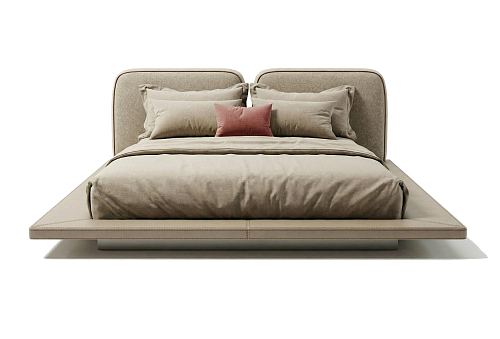 Aura laag bed met hoofdbord