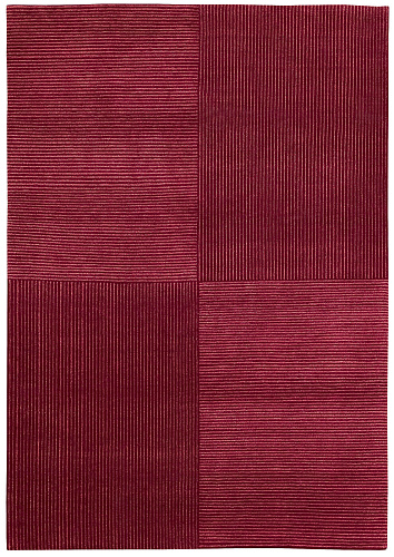 Vario 1 donkerrood vloerkleed