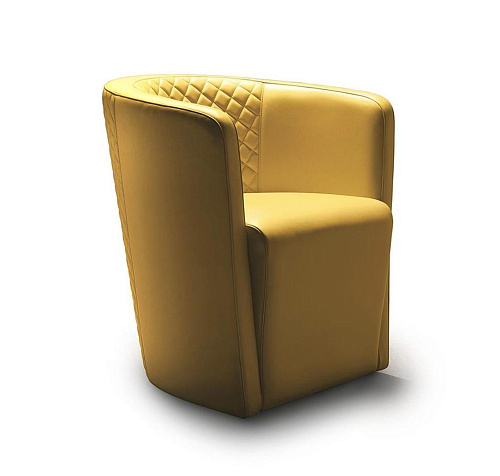 Fauteuil haut moderne jaune