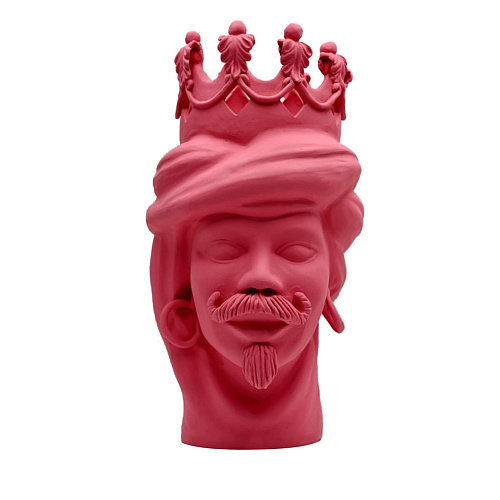 Moorkop roze sculptuur