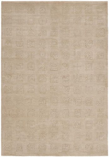 Tapis Symbol Grid Beige