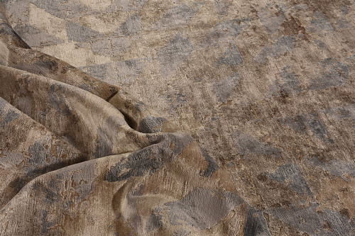 Hand-geknoopt bamboezijde abstract Indiaas vloerkleed