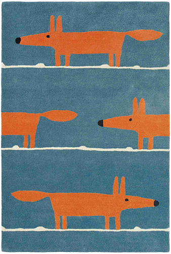 Mr Fox denim vloerkleed