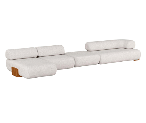 Canapé modulable en bois Carmel