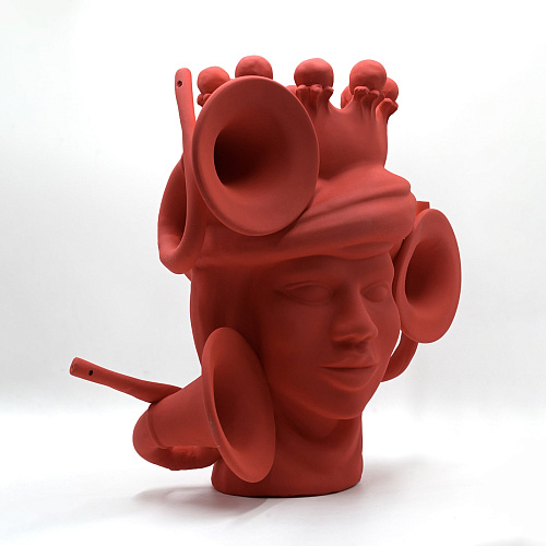 Moorkop handgemaakte sculptuur