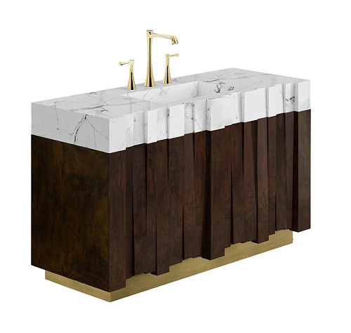 Meuble de salle de bain simple Geoglyph