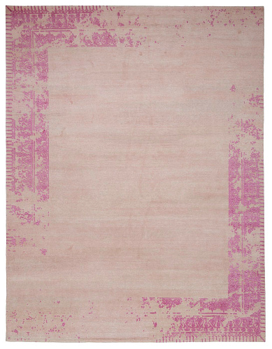 Ferrara Special Border roze vloerkleed