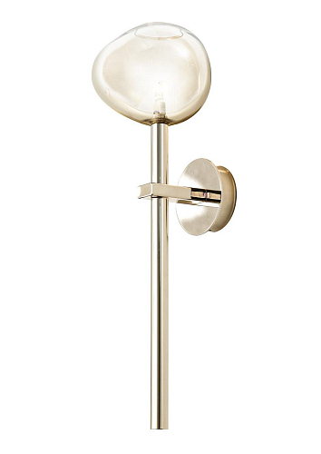 Gouden honing glazen wandlamp