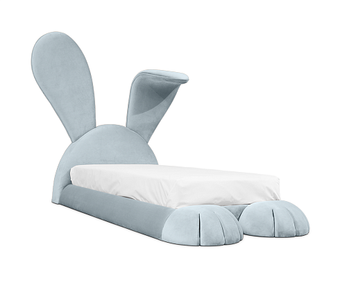 Knuffelig konijn hol bed