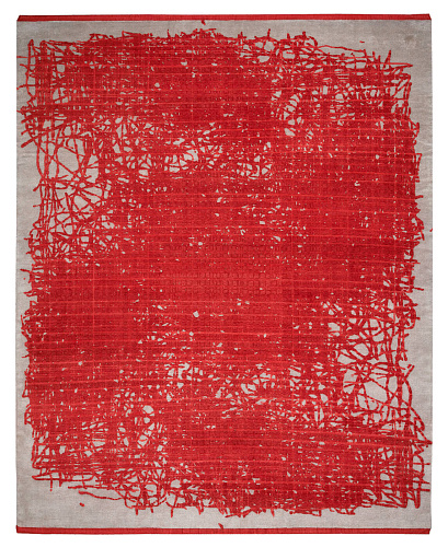 Grid Enjoy rood vloerkleed
