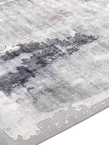 Tapis de luxe noué à la main Mono gris