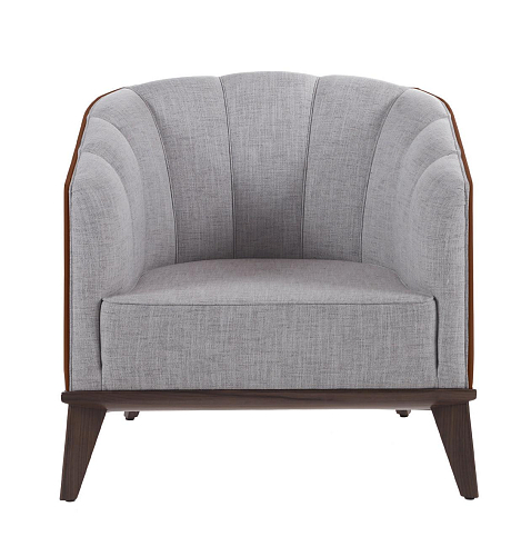 Fauteuil gris Roy
