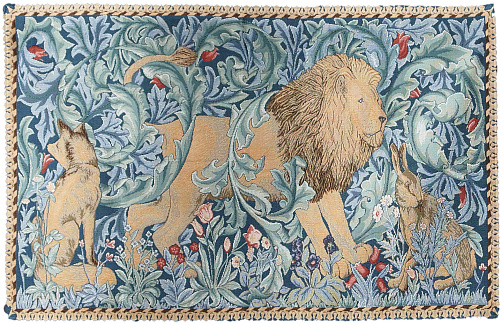 Het bos, leeuw, W. Morris wandtapijt