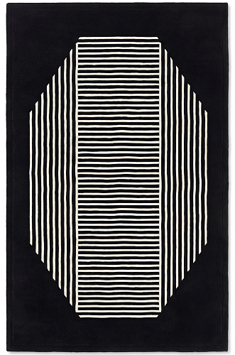 Tapis Octagon Lines Dark