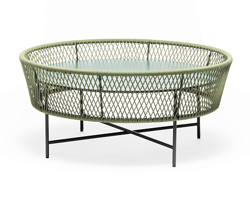 Tamburo ronde groene buiten-salontafel