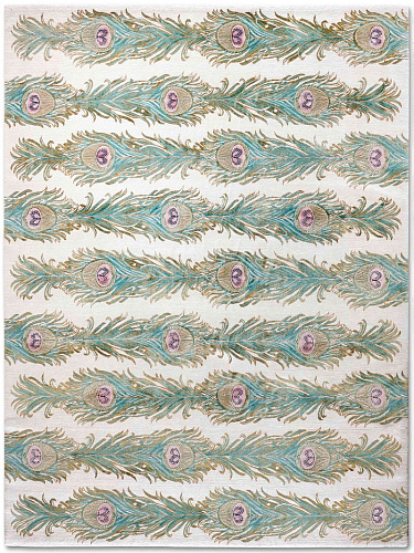 Tapis de luxe fait main Feathers Lane