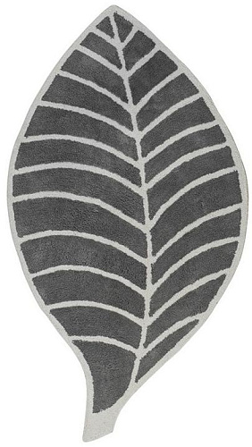 Leaf grijs ivoor vloerkleed