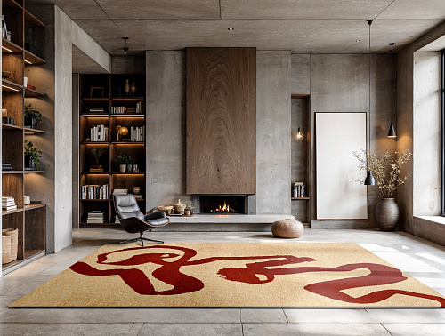 Tapis rond Sea Ink