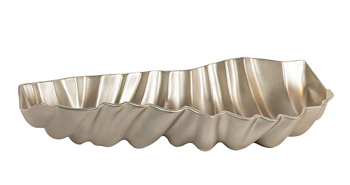Parelmoer beige gerimpeld middenstuk