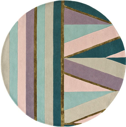 Sahara roze rond vloerkleed