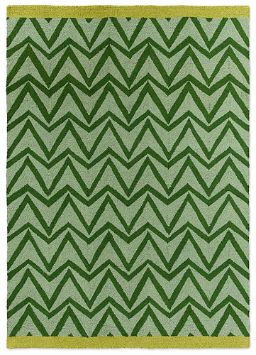 Dhurrie groen outdoor vloerkleed