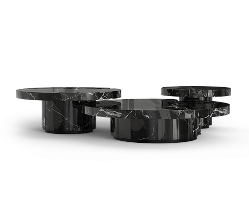 Dominion Nero Marquina 3-delige centertafelset
