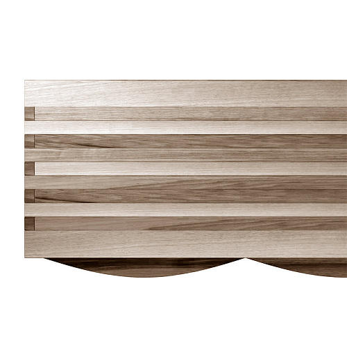 Onda grijs massief walnoten dressoir