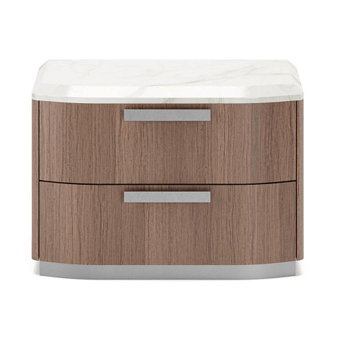 Table de chevet James avec plateau en marbre