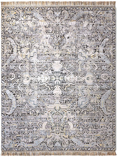 Tapis de luxe noué à la main Azerbaijan silver