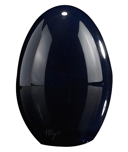 Petit œuf en verre noir