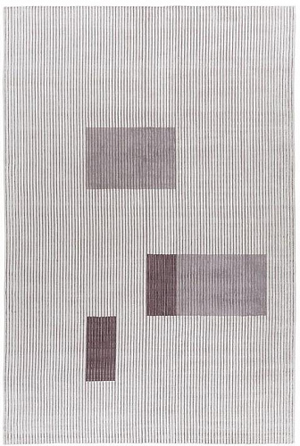 Hand-loom viscose Lines vloerkleed