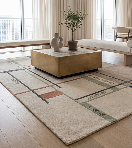 Tapis Architect Lines Taupe
