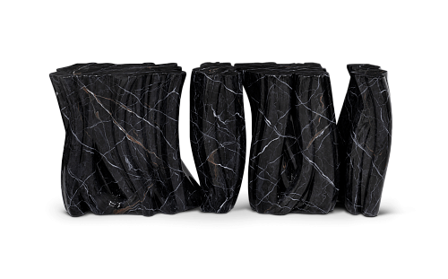 Monochrome kunstmarmer premium dressoir