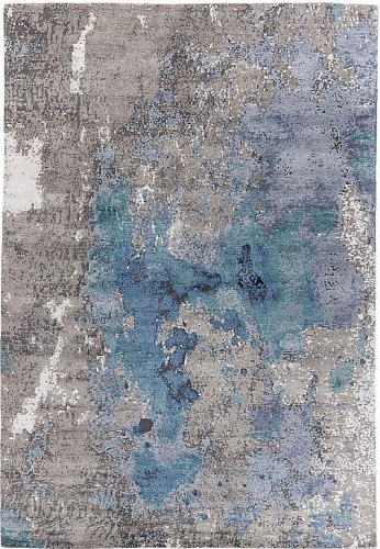 Tapis noué à la main abstrait