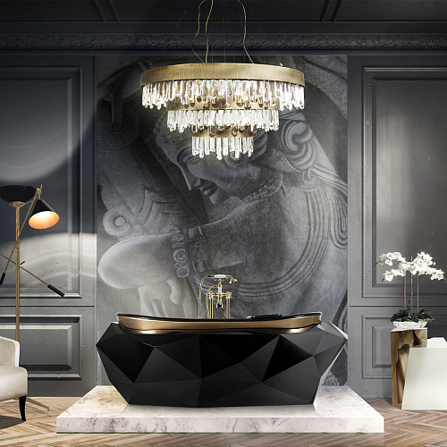 Lustre cascades en laiton