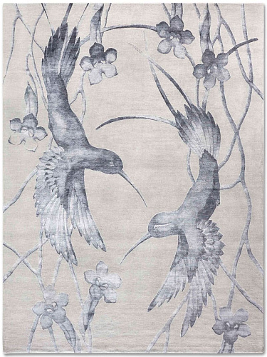 Tapis noué à la main Hummingbirds