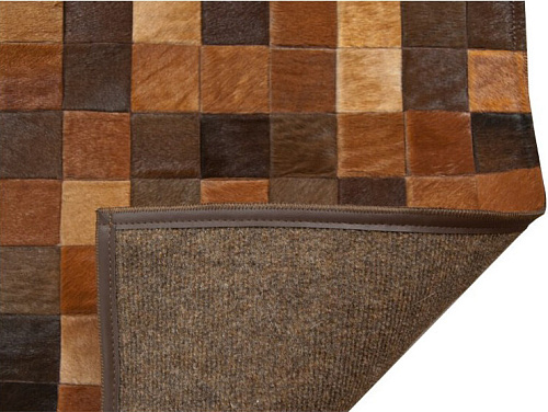 Mosaic veelkleurig koeienhuid vloerkleed