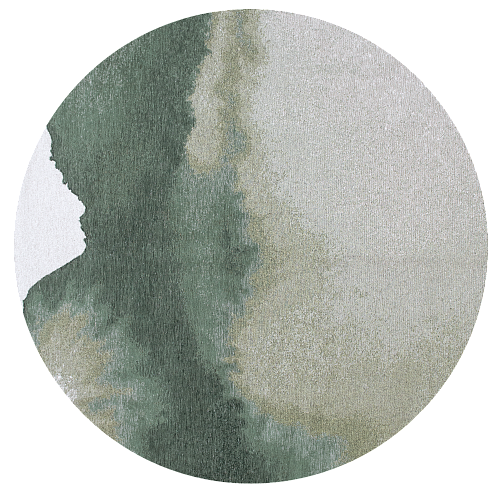 Tapis rond Iode