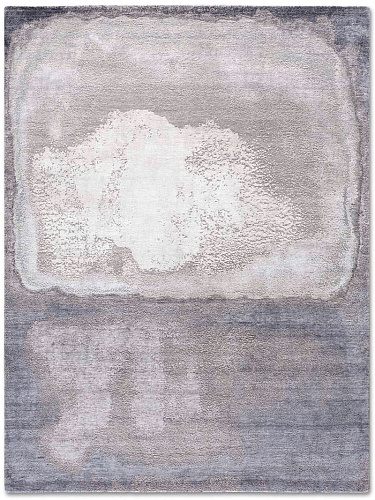White Silver luxe vloerkleed