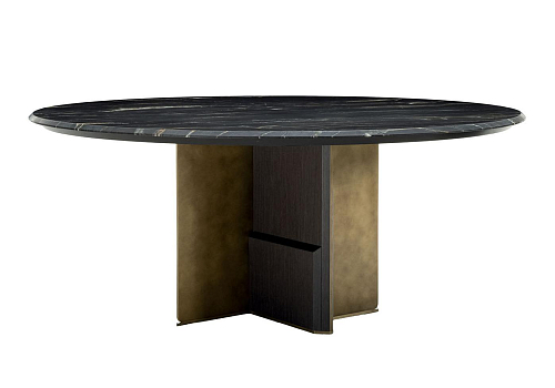 Kalos ronde eettafel met marmeren blad