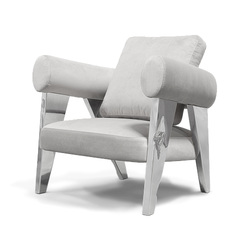 Fauteuil argenté Enigma