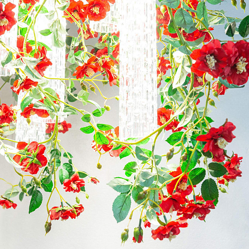 Lustre carré Red Roses